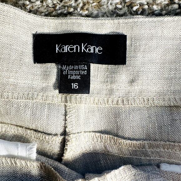 Karen Kane Cotton Linen Shorts 16 - Picture 4 of 6